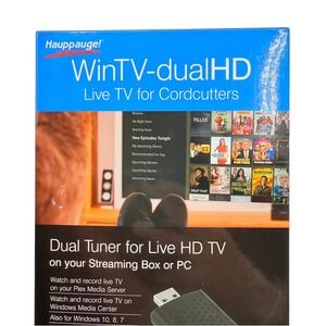 Hauppauge WinTV-dualHD Dual Tuner USB Stick Live TV - PC / Plex DVR Complete Set